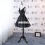 Black Applique Tulle Homecoming Dress,Sleeveless Organza Homecoming Dress, KX1309