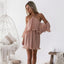 New Arrival Pink Chiffon Homecoming Dresses, Off Shoulder Sexy Homecoming Dresses, KX1391