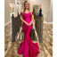 Long Off Shoulder Mermaid Prom Dresses, Backless Soft Satin Sexy Prom Dresses, KX1458