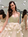 Charming Sweetheart Tulle A-Line Backless Appliques Cheap Prom Dresses, FC1760