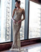 Luxury Mermaid Sparkly Sequin Tulle Beaded One Shoulder Prom Dresses, FC2251