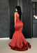 Spaghetti Straps Backless Satin Mermaid Sleeveless Long Prom Dresses, FC1430