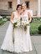 Honest Lace A-Line Sleeveless Cheap Floor-Length Wedding Dress, FC1483