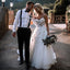 Inexpensive Sweetheart Chiffon A-line Backless Applique Wedding Dresses, FC1902