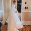 Elegant A-line Long Sleeve Simple Wedding Dresses, FC2027