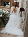 Charming Long Sleeve A-line Jersey Backless Wedding Dresses, FC2044