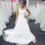 A-Line Organza Wedding Dress, Tulle Charming Applique Cheap Wedding Dress, LB0772