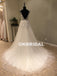 Charming Applique V-Neck Wedding Dresses, A-Line Backless Cheap Wedding Dresses, KX1090