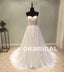 Sweet Heart Backless Applique Wedding Dresses, Tulle A-Line Lace Wedding Dresses, KX1094