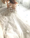 New Arrival Tulle A-Line Wedding Dresses, Charming Applique Floor-Length Wedding Dress, KX1443