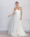 Gorgeous A-line Organza Sweetheart Backless Wedding Dresses, FC4787